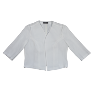 Saco Corto Minimalista Manga 3/4 Blanco