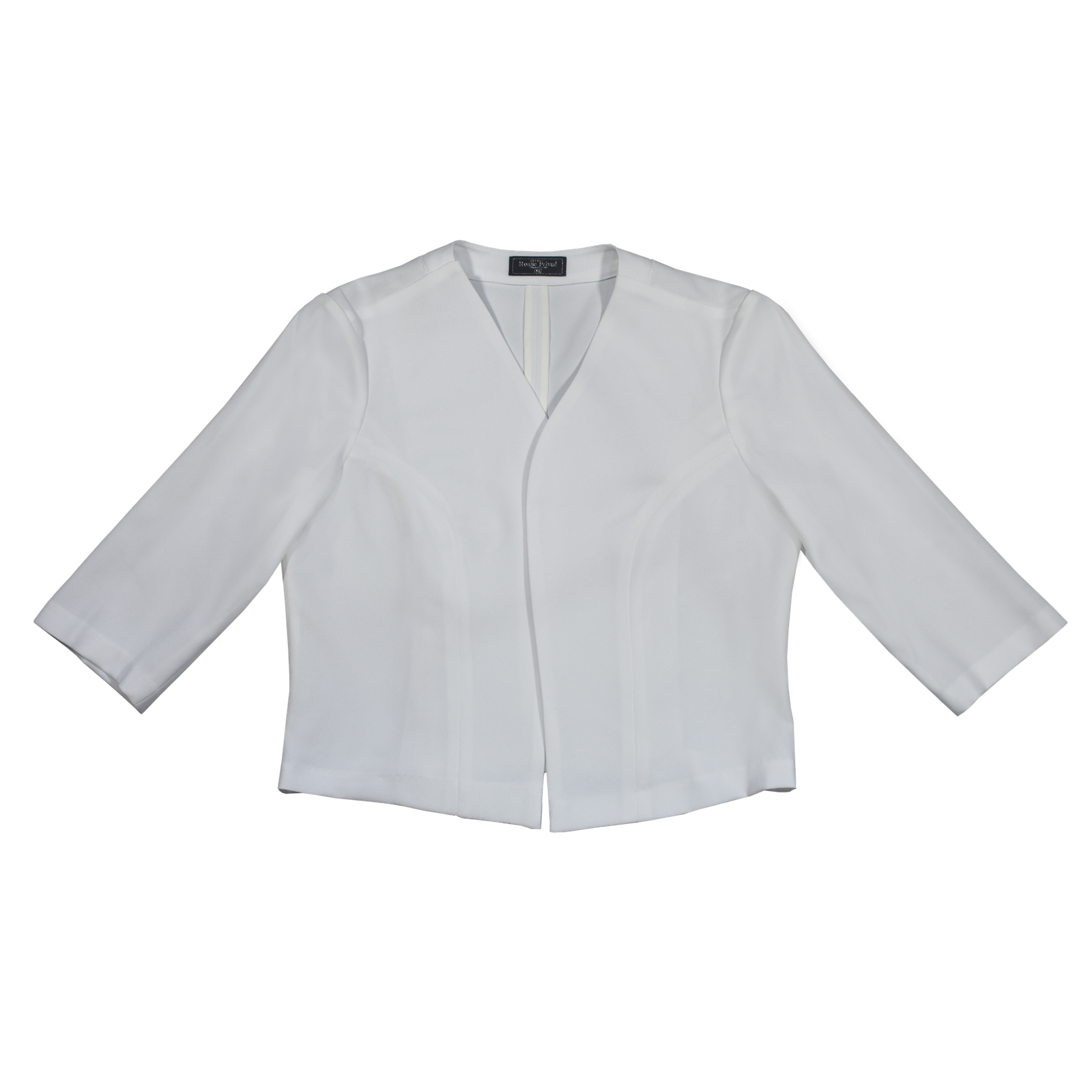 Saco Corto Minimalista Manga 3/4 Blanco