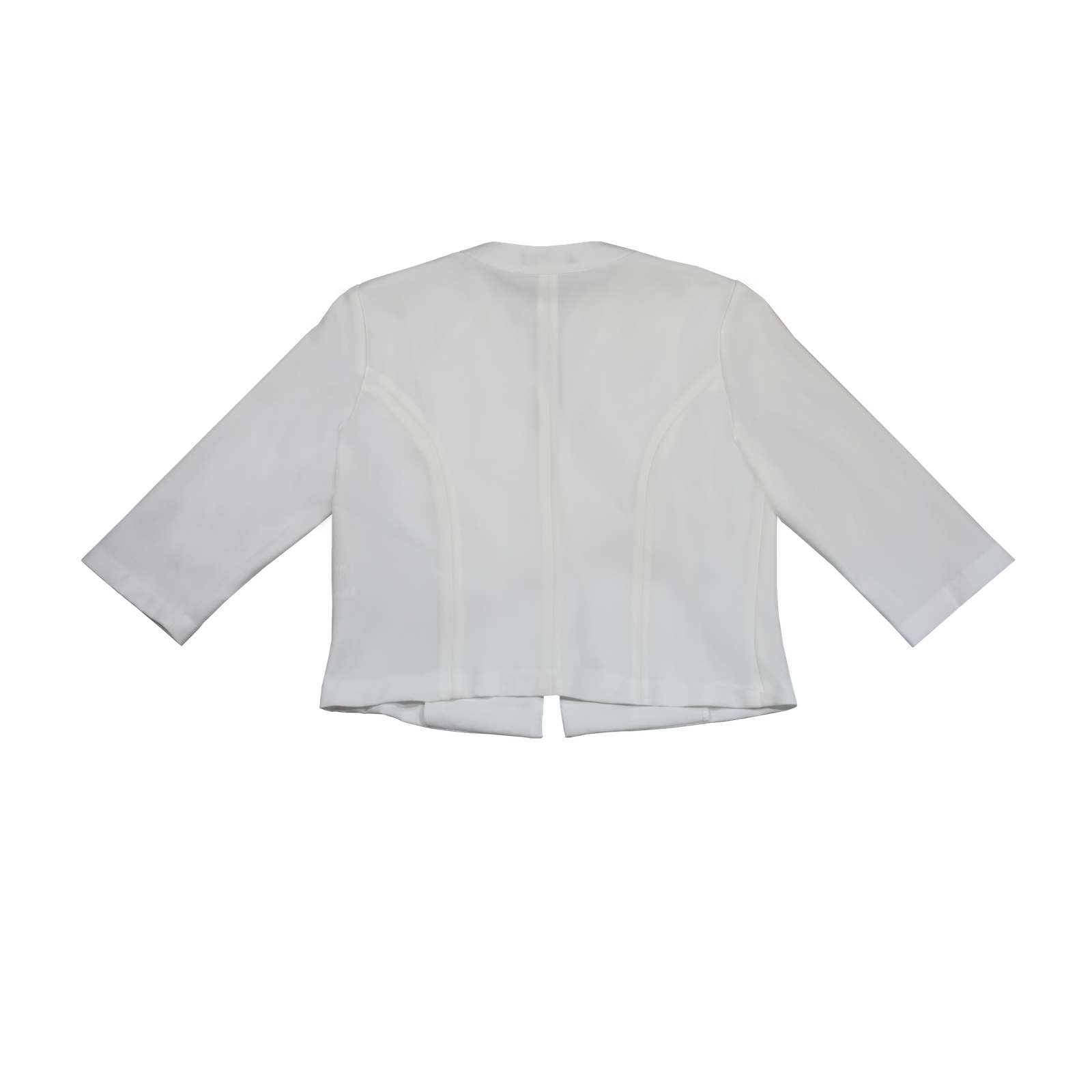 Saco Corto Minimalista Manga 3/4 Blanco - Image 3