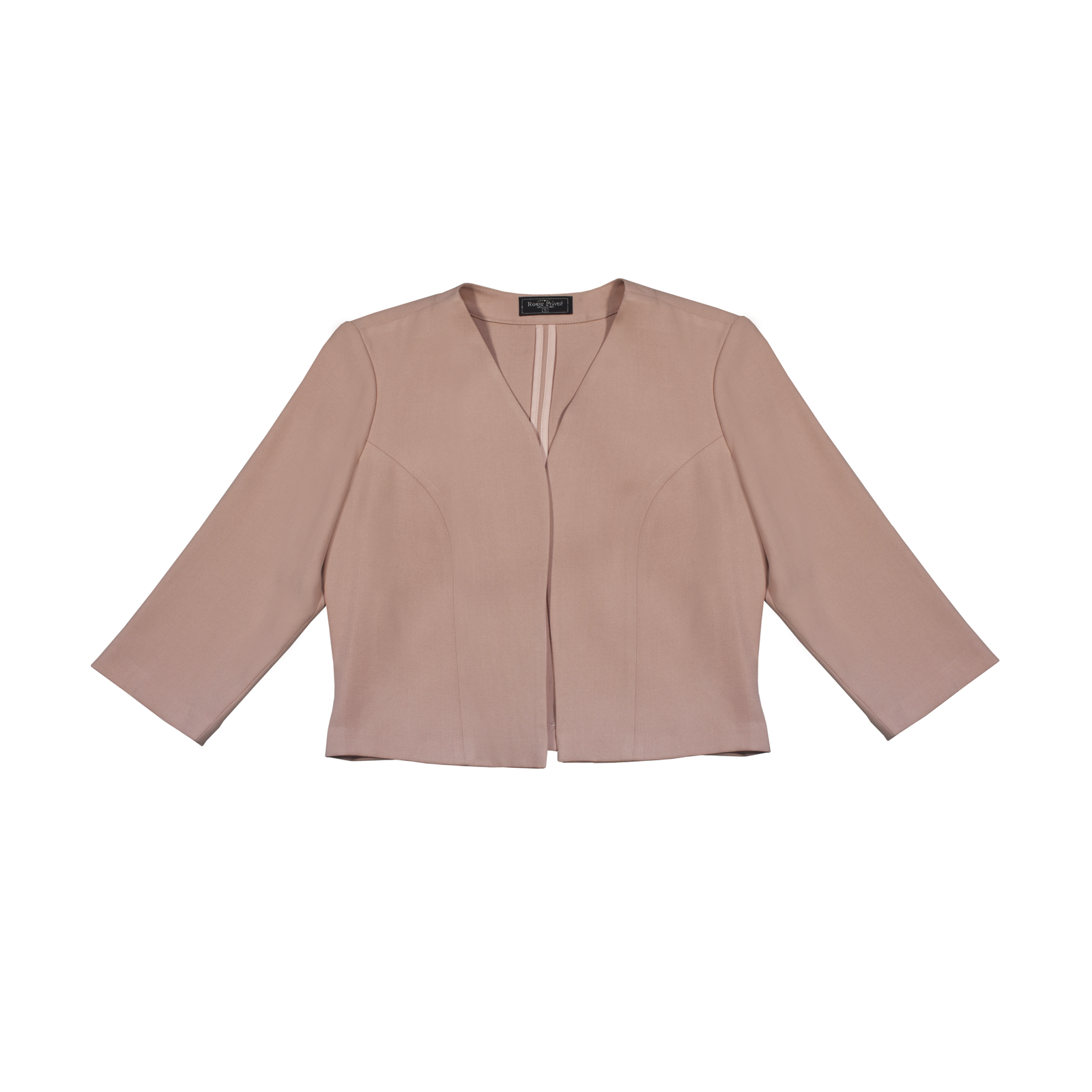 Saco Corto Minimalista Manga 3/4 - Rosa Palo