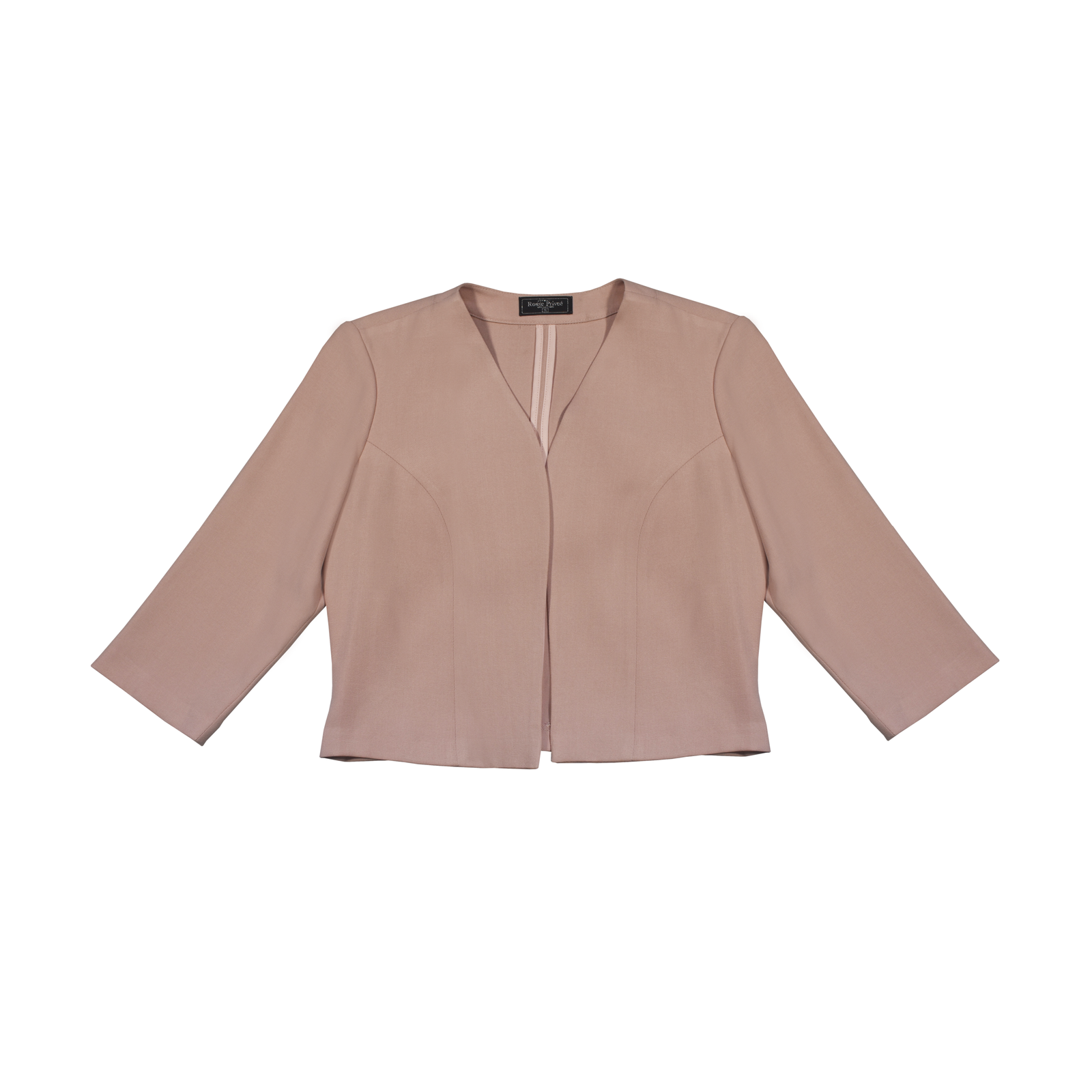 Saco Corto Minimalista Manga 3/4 - Rosa Palo